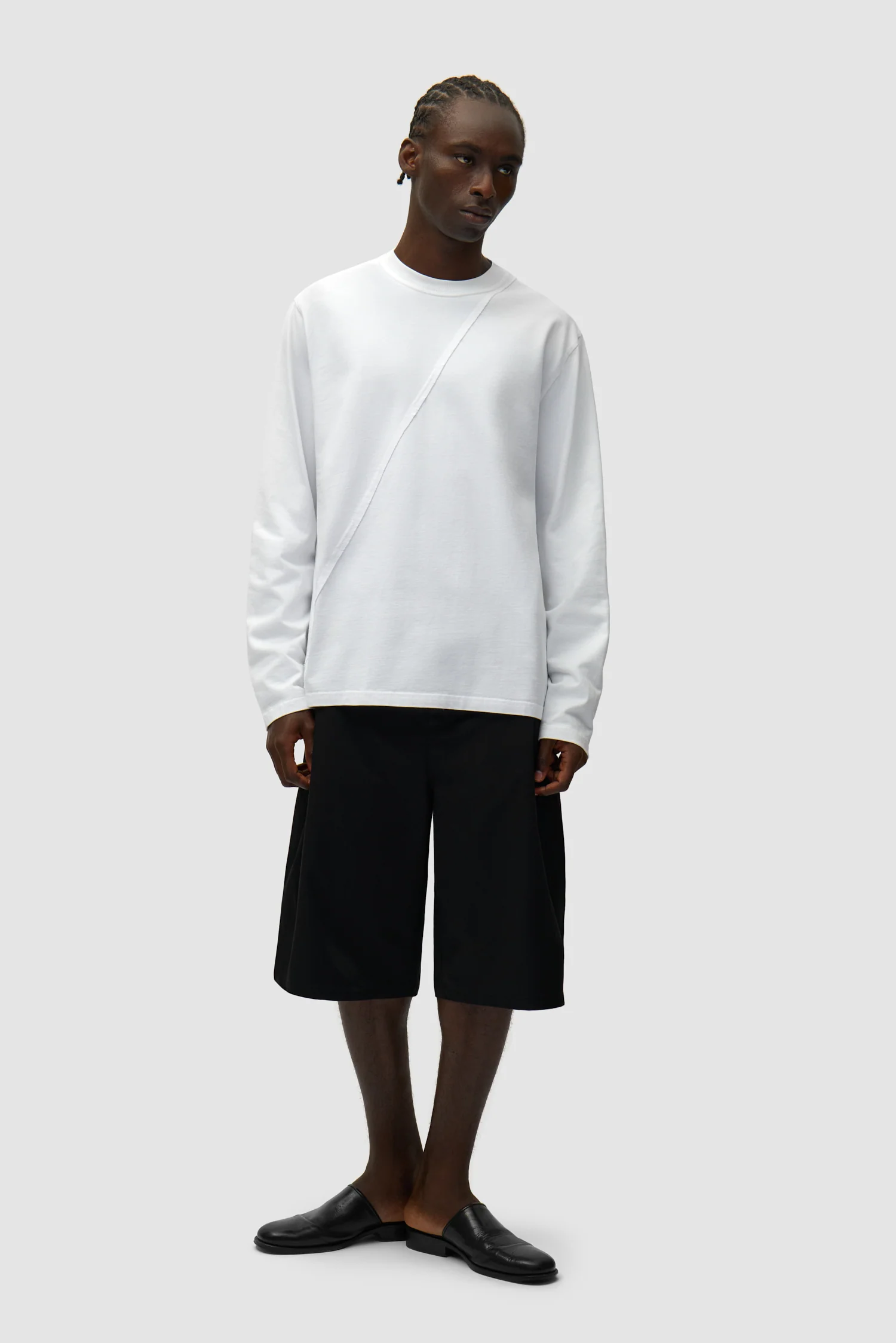 Back Circle Logo Longsleeve - White - Image 4