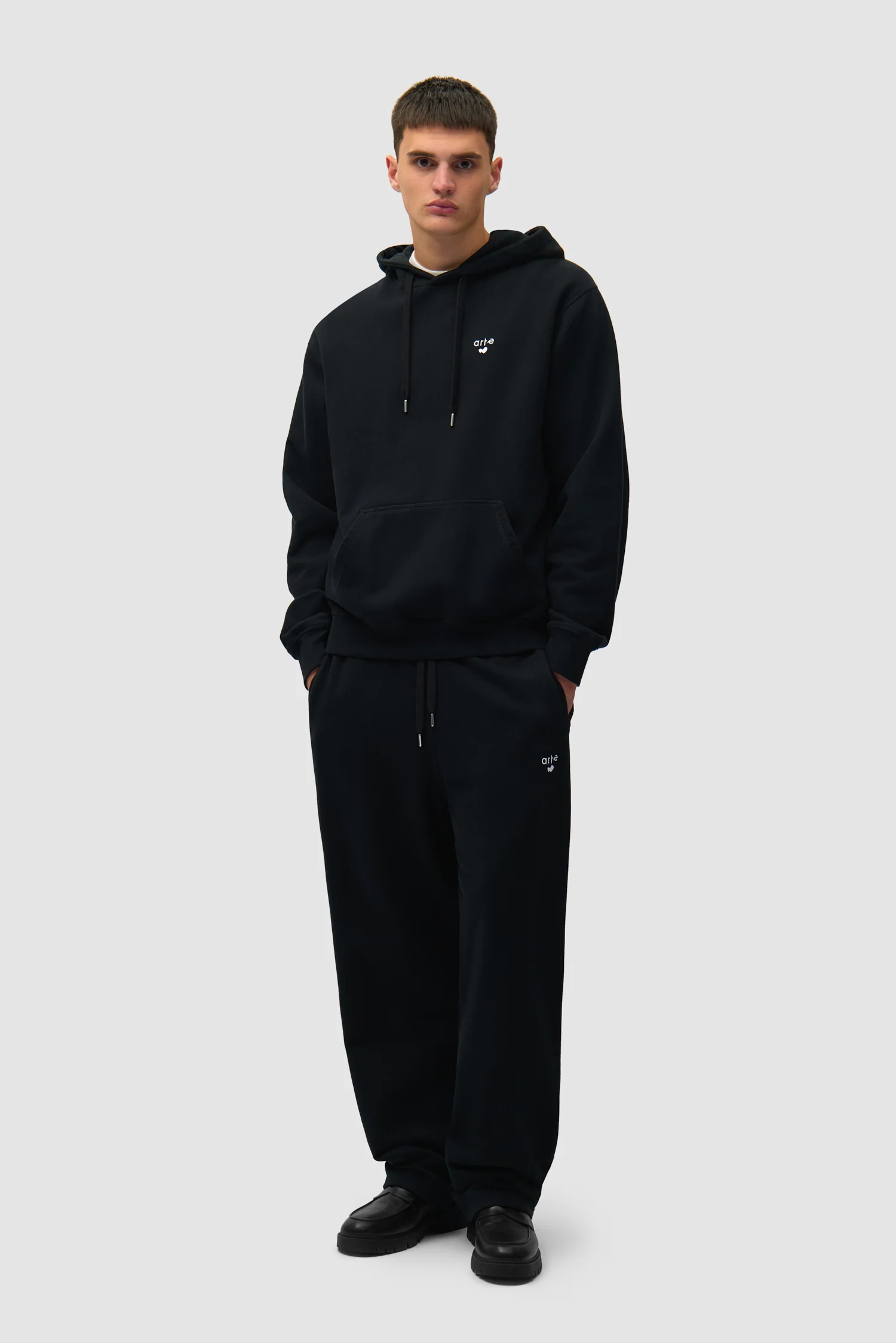 Heart Logo Hoodie - Black - Image 4