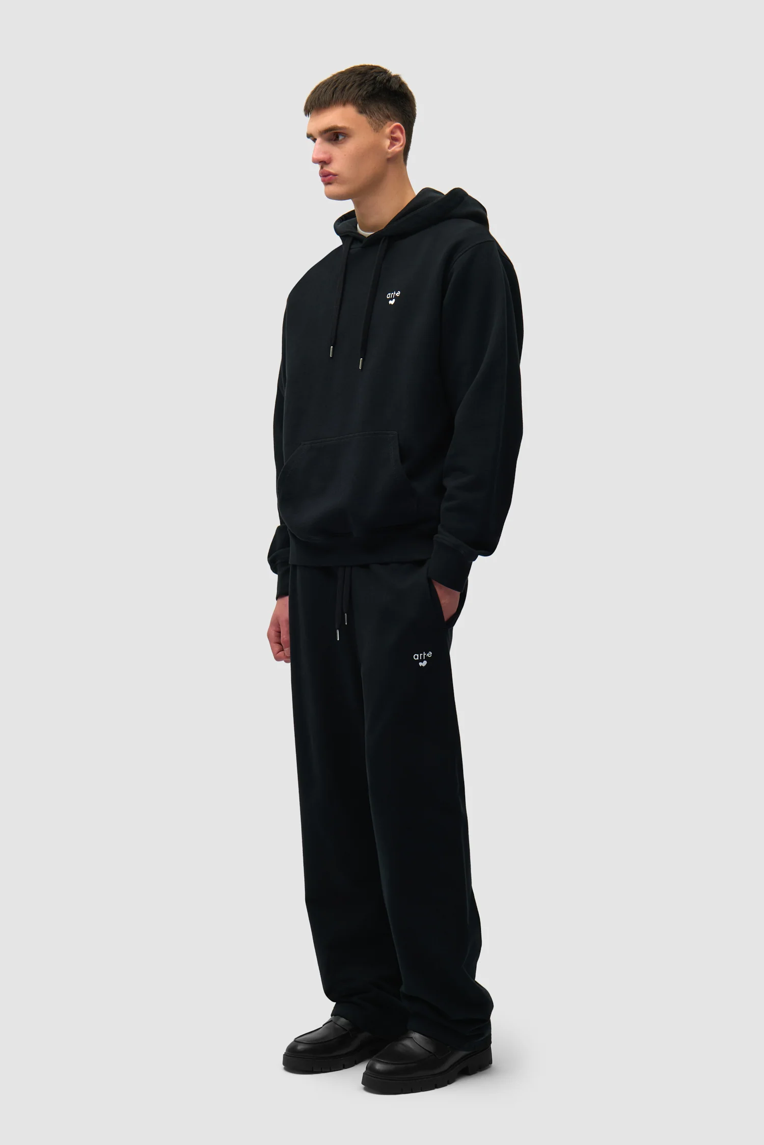 Heart Logo Hoodie - Black - Image 5