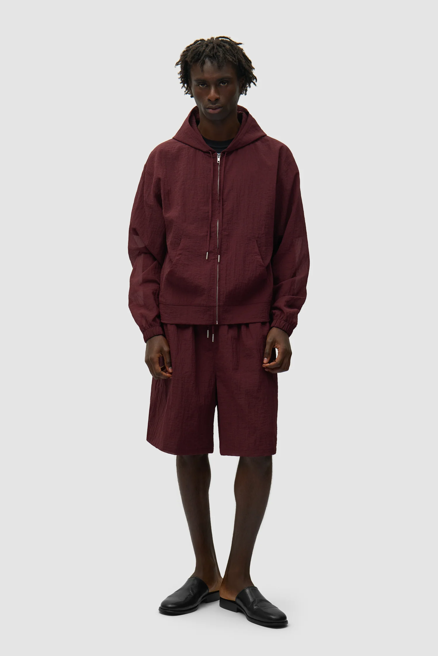 Mesh Shorts - Bordeaux - Image 5