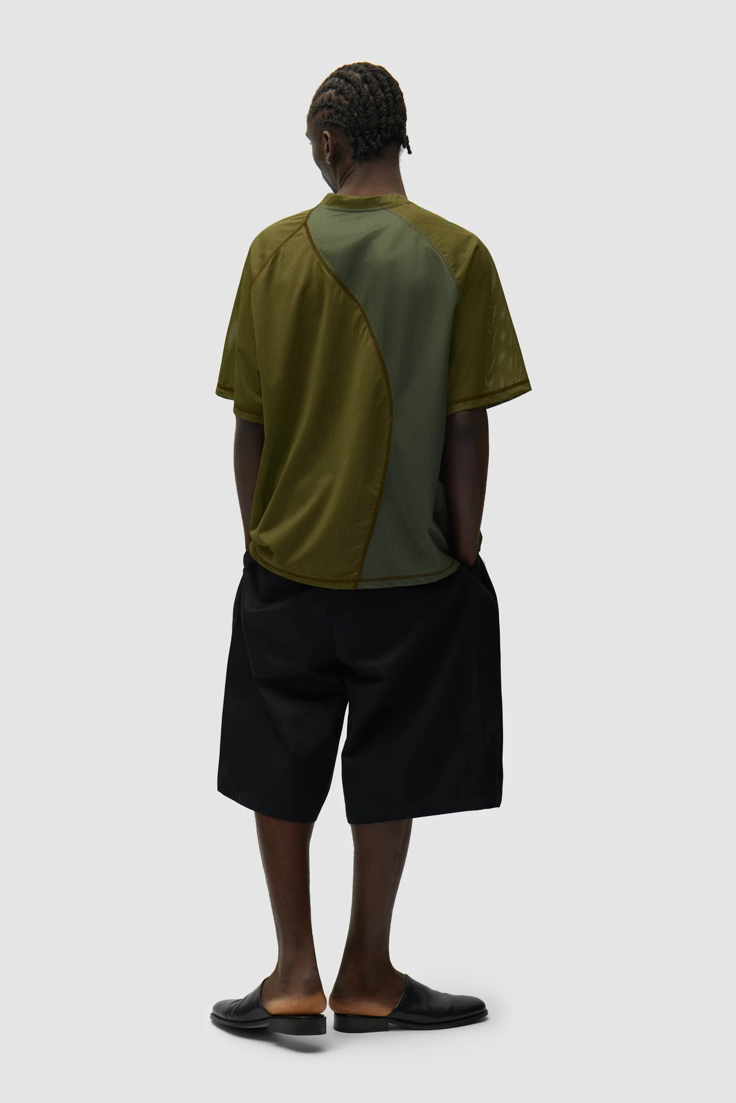 Multi Mesh T-shirt - Green - Image 4