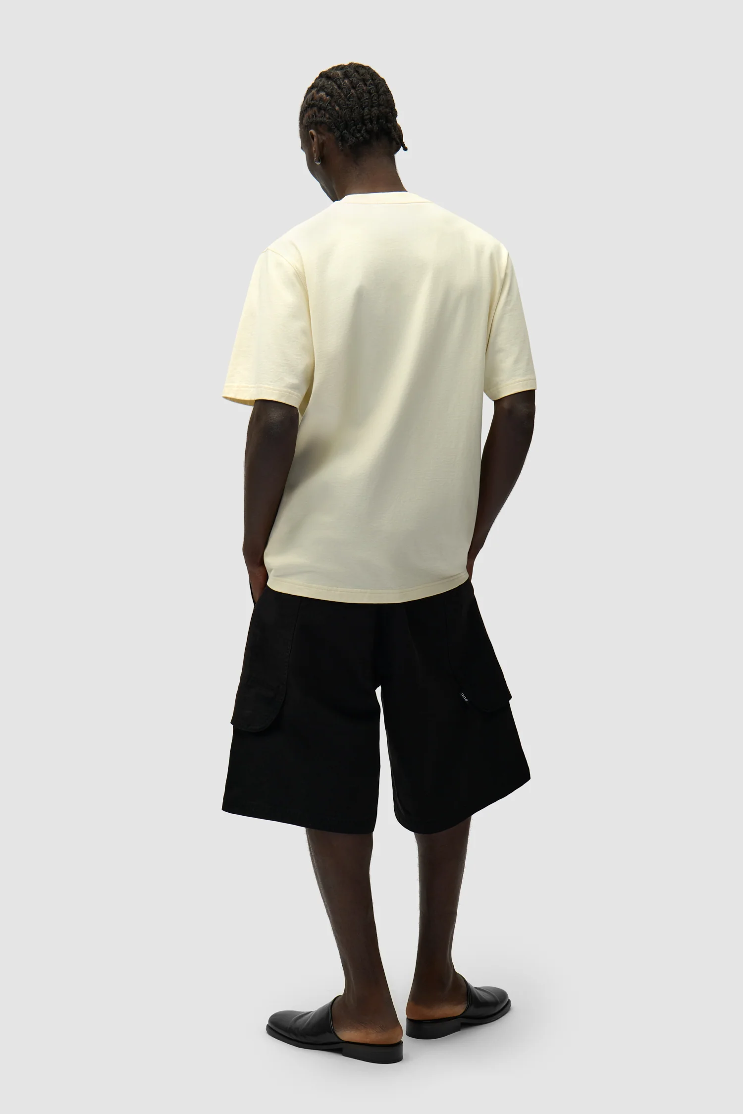 Side Logo T-shirt - Cream - Image 6