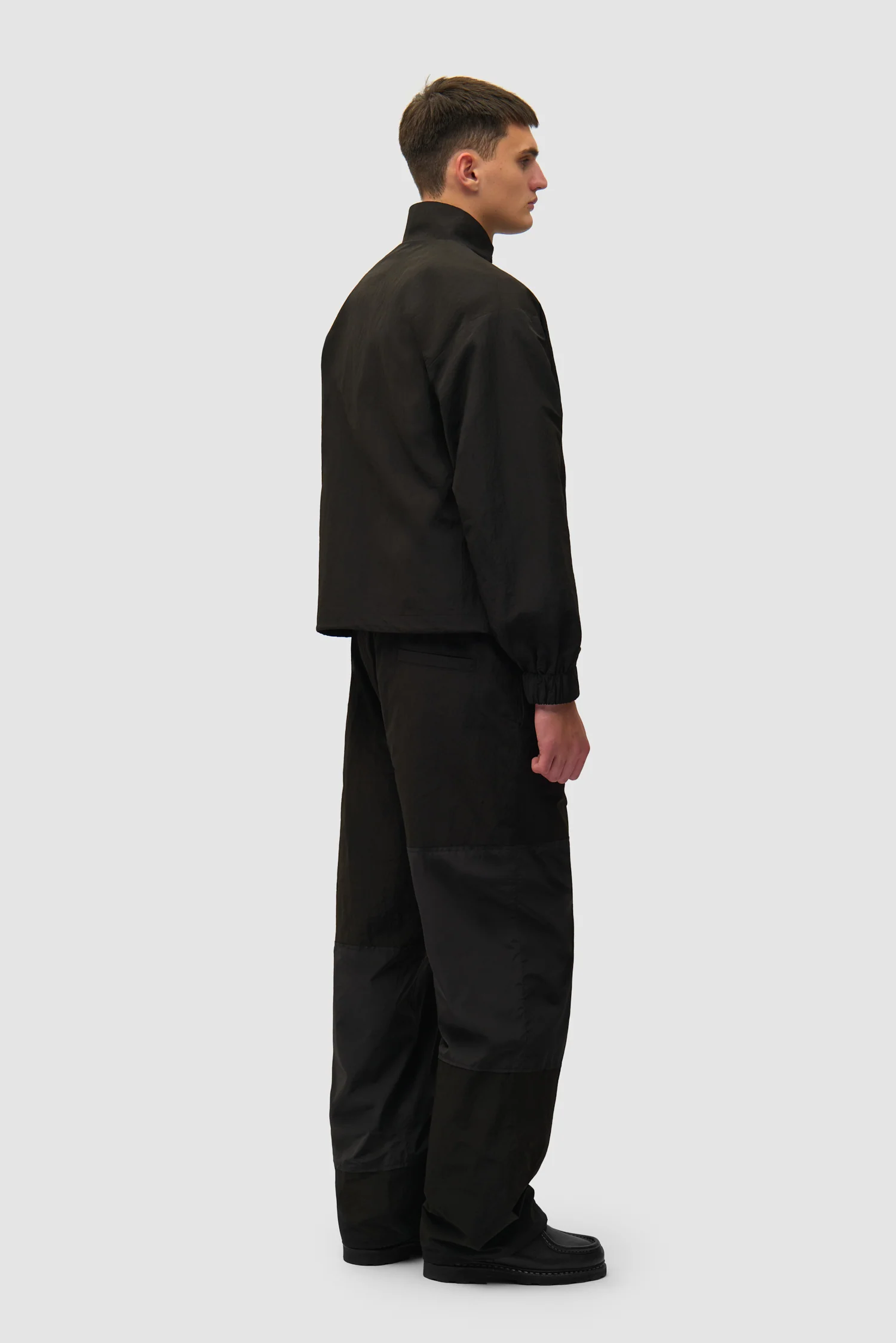 Squared Track Jacket - Black - Image 6